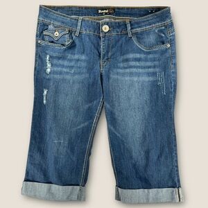 Rewind Distressed Blue Cropped Capri jeans size‎ 17